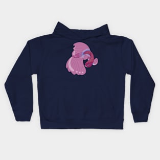 Purple Haze Betta Fish Kids Hoodie